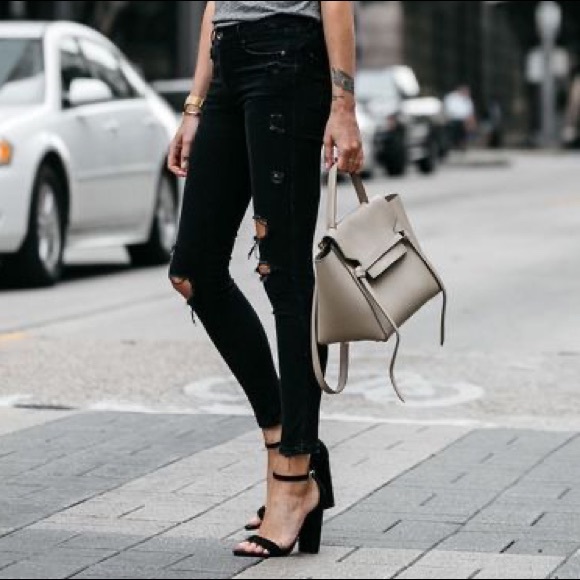 RESTOCKED😍 black suede flatform heels peeptoe - Picture 4 of 4